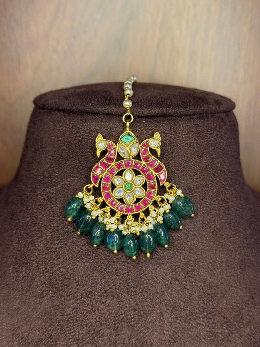 The Mayurika - Original Jadau Kundan Maang Tikka.