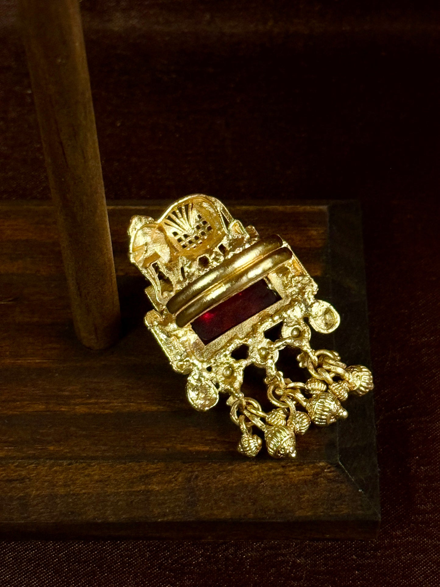 Gajeshree Crimson Statement Ring