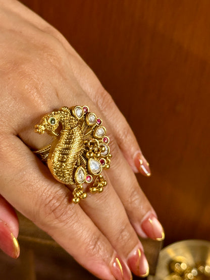 Mayurika Heritage Statement Ring