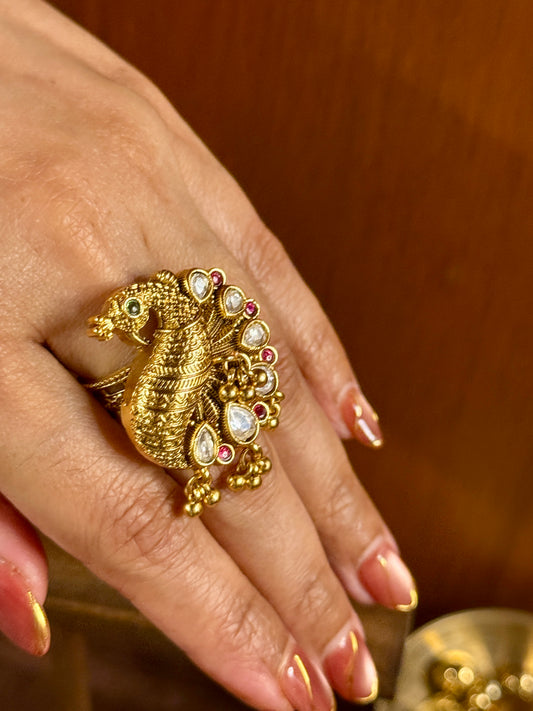 Mayurika Heritage Statement Ring