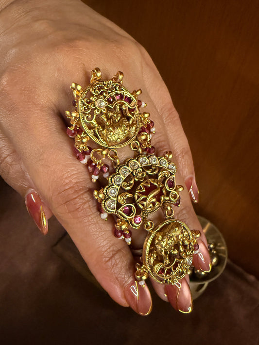 Gajeshwari Heritage Full Finger Ring