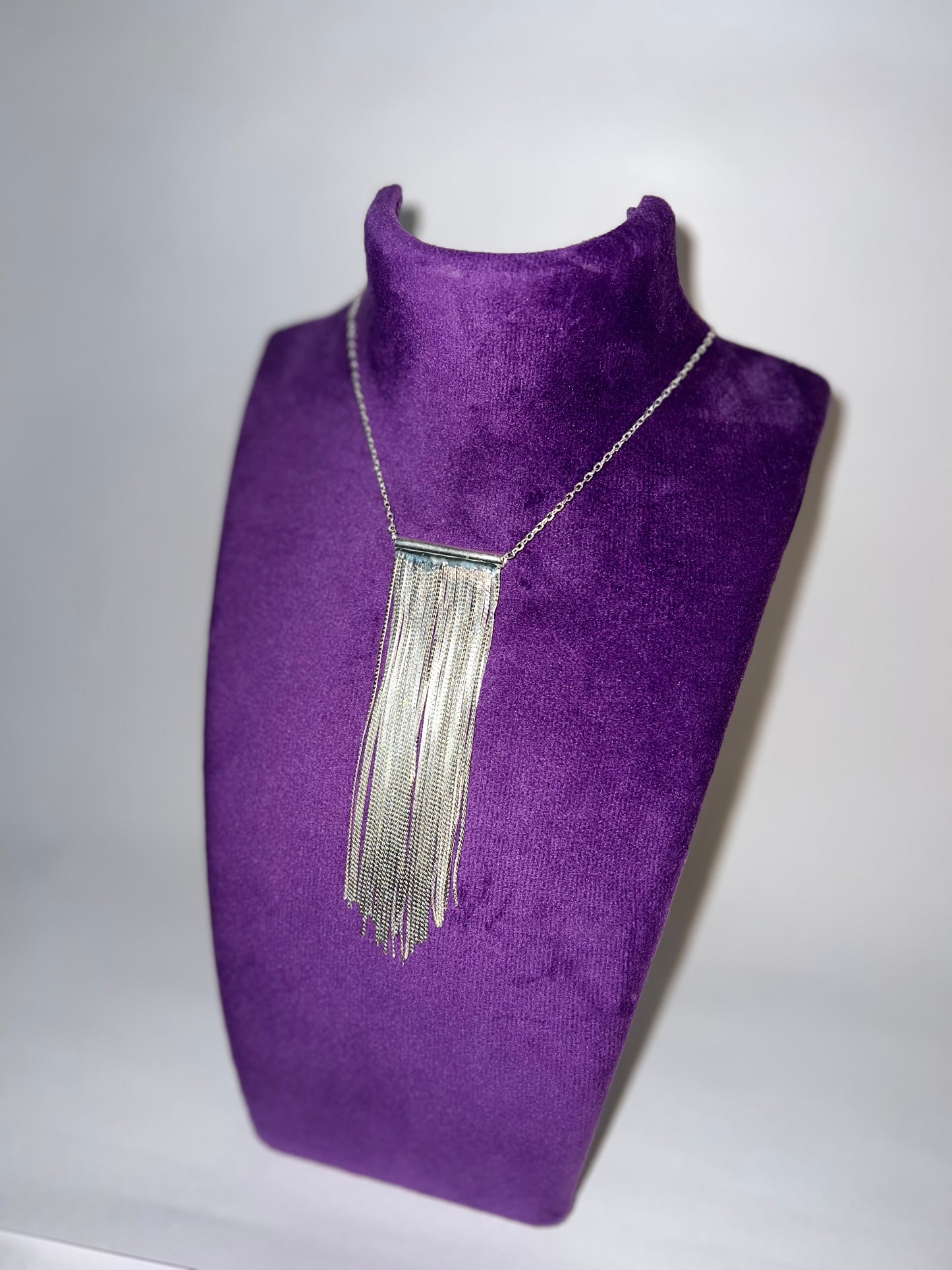 Silver Tassel Necklace