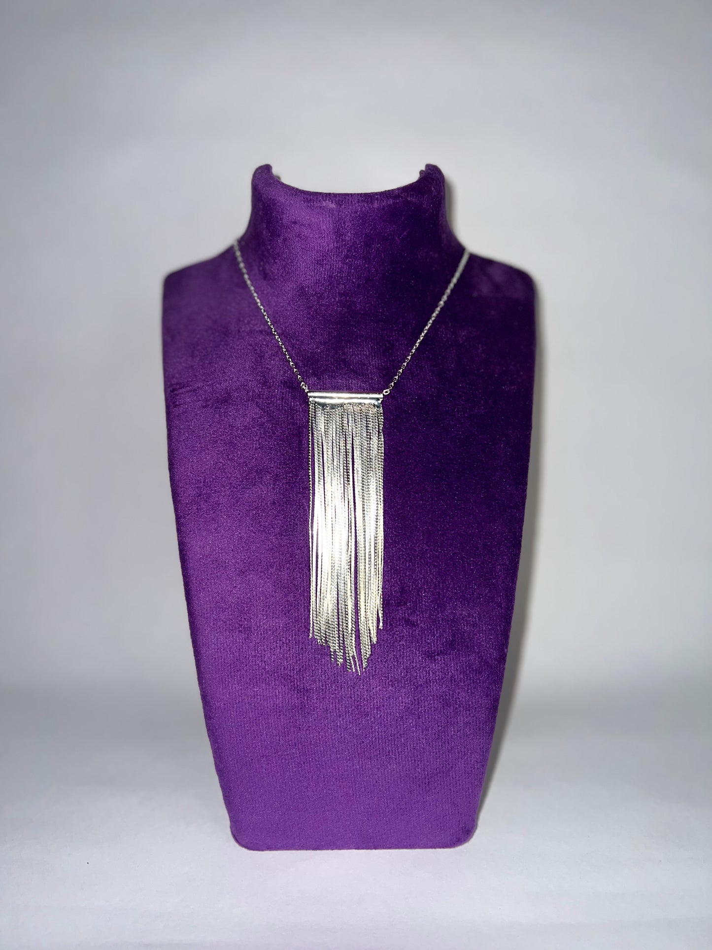 Silver Tassel Necklace