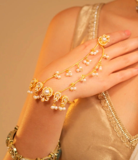 Muktika Haathphool – Pearl Heritage Hand Harness.