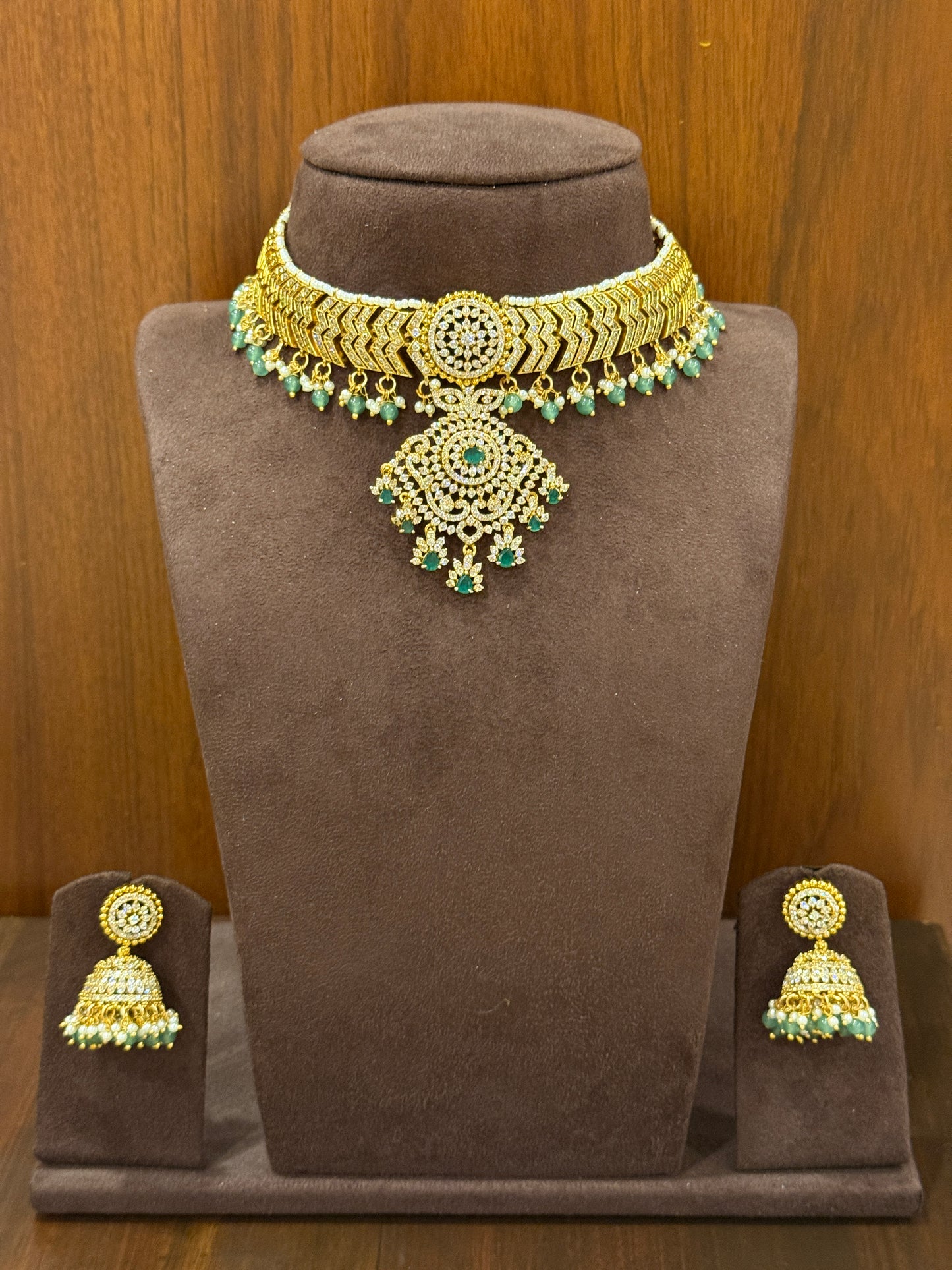 Triveni Kantika – Zircon Three-Way Convertible Choker