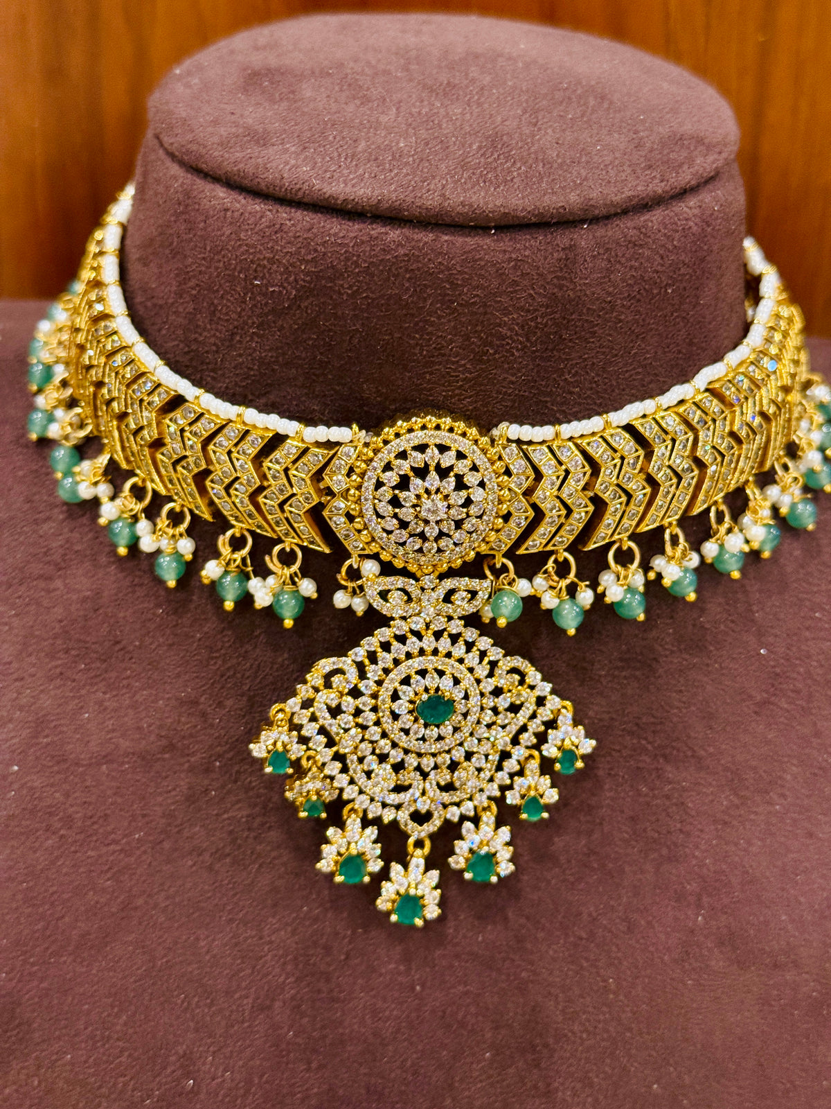 Triveni Kantika – Zircon Three-Way Convertible Choker