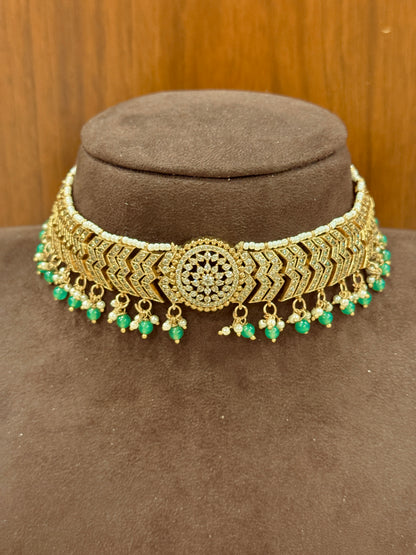 Triveni Kantika – Zircon Three-Way Convertible Choker