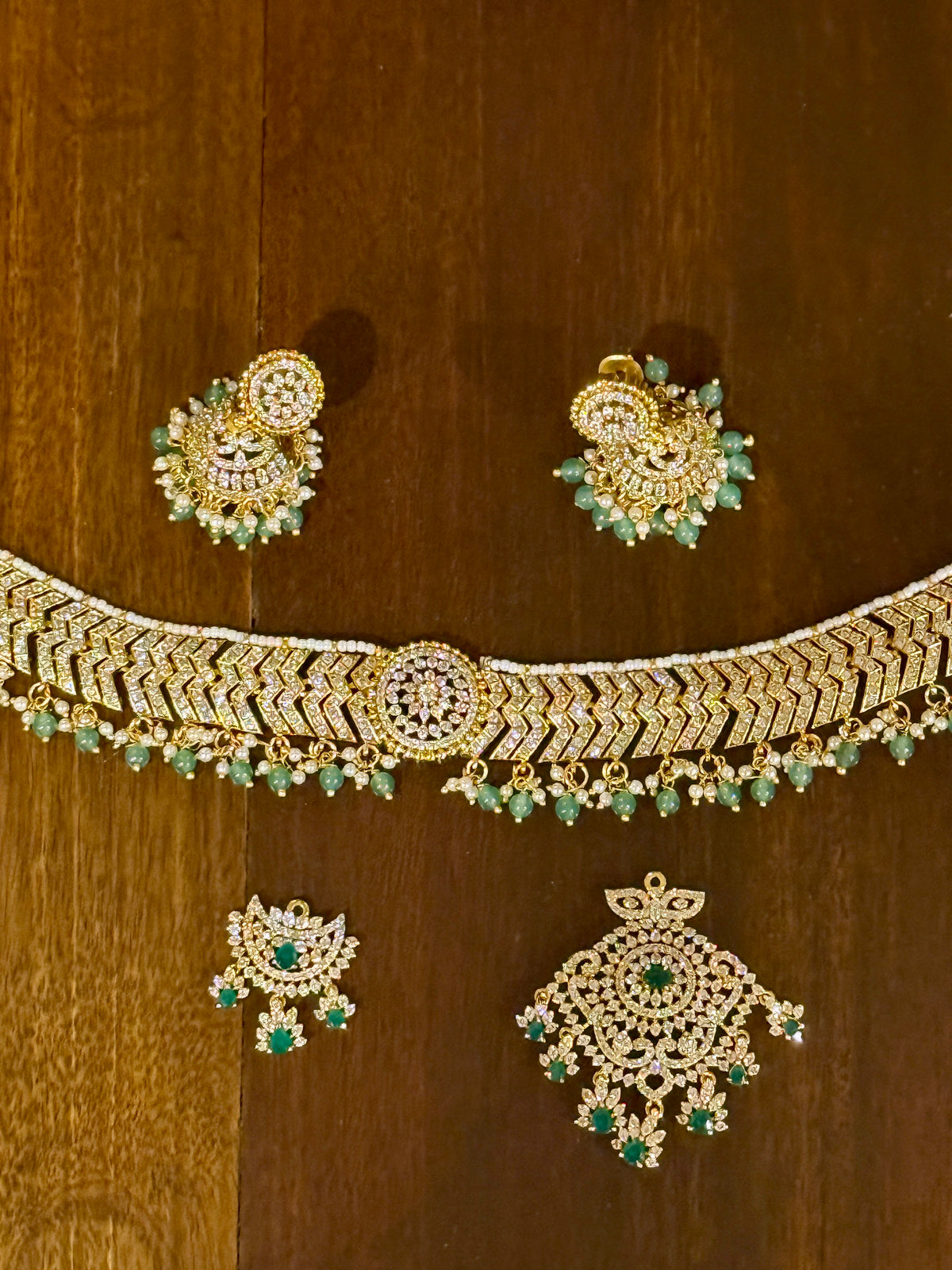 Triveni Kantika – Zircon Three-Way Convertible Choker