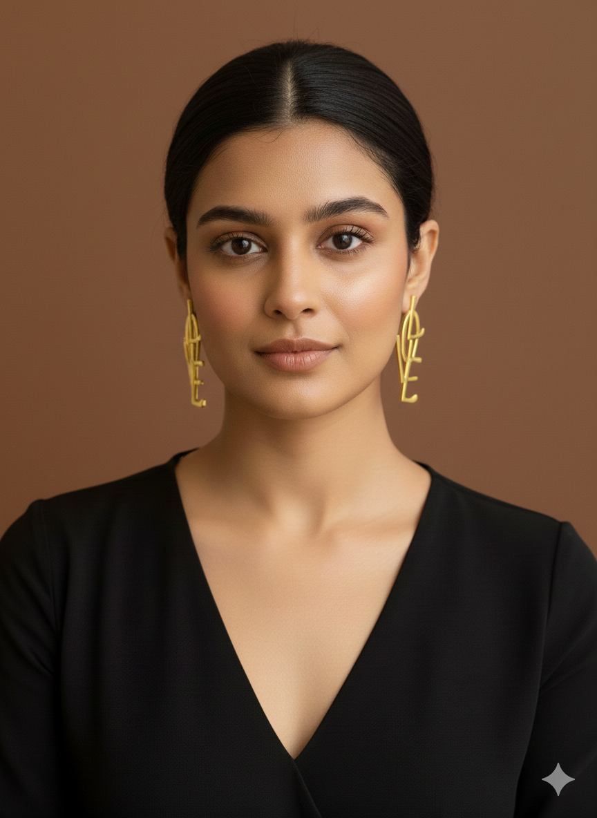 Luxe Love Letter Studs