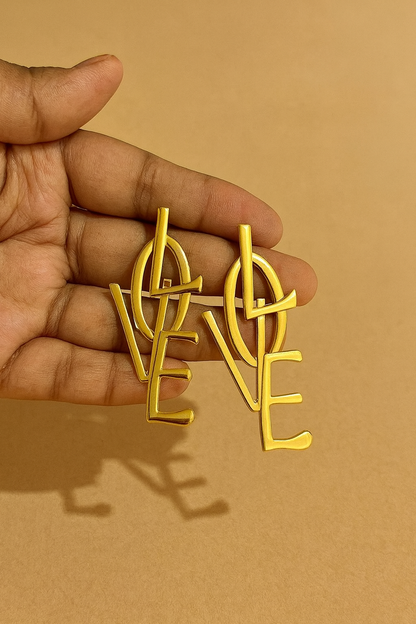 Luxe Love Letter Studs