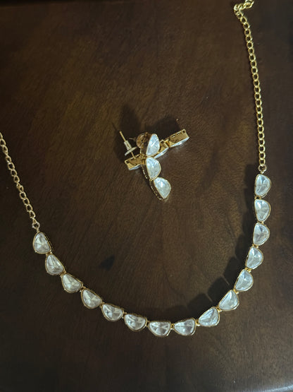 Mahira – Indo-Western Moissanite Necklace Set