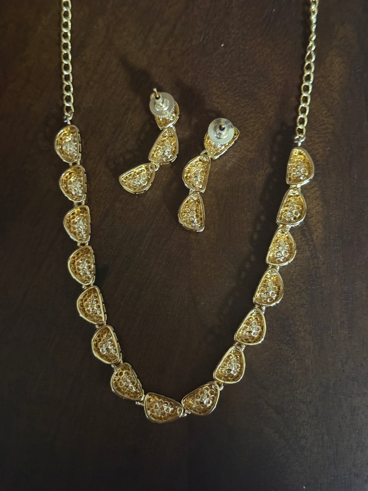 Mahira – Indo-Western Moissanite Necklace Set