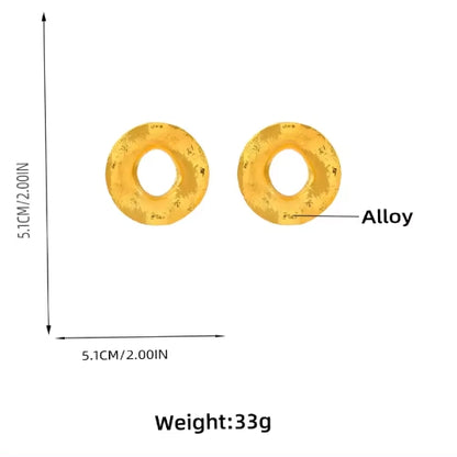 Large Donut Studs