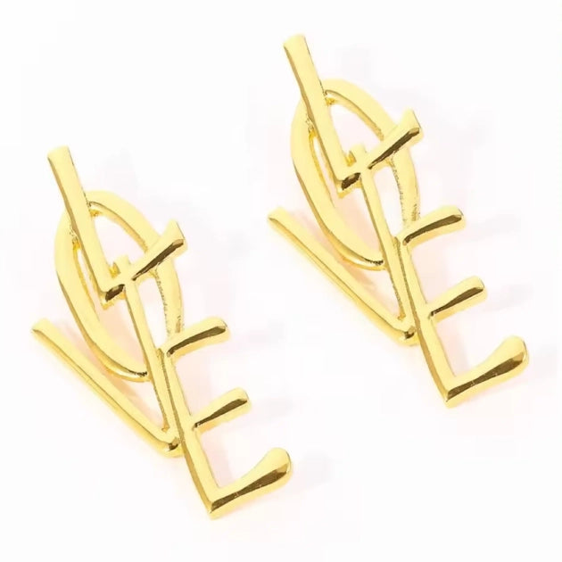 Luxe Love Letter Studs