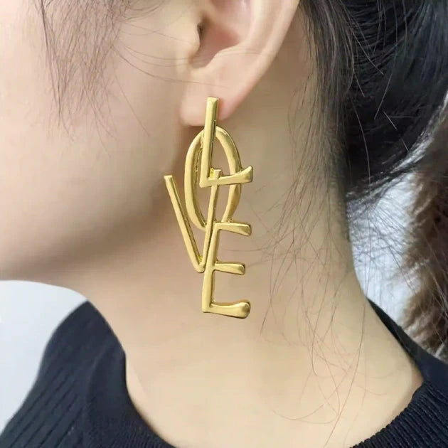 Luxe Love Letter Studs