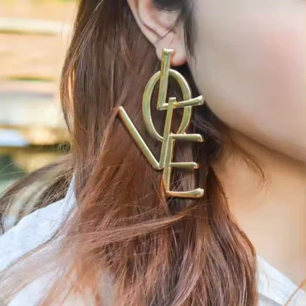 Luxe Love Letter Studs