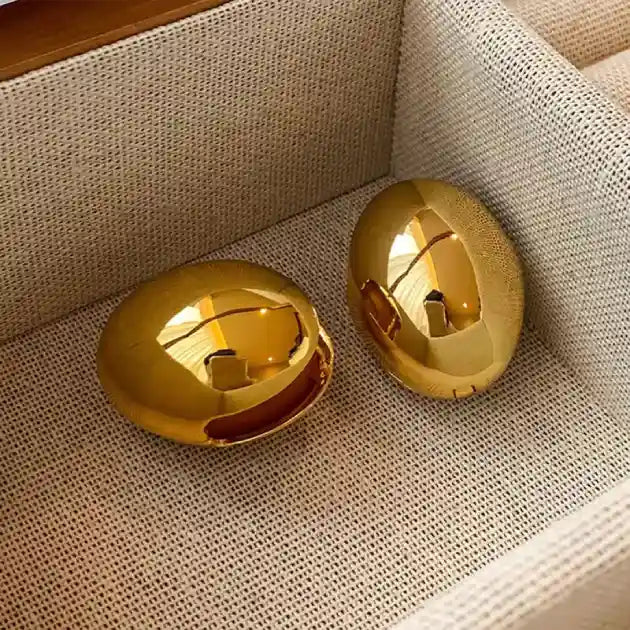 Luna Statement Oval Studs