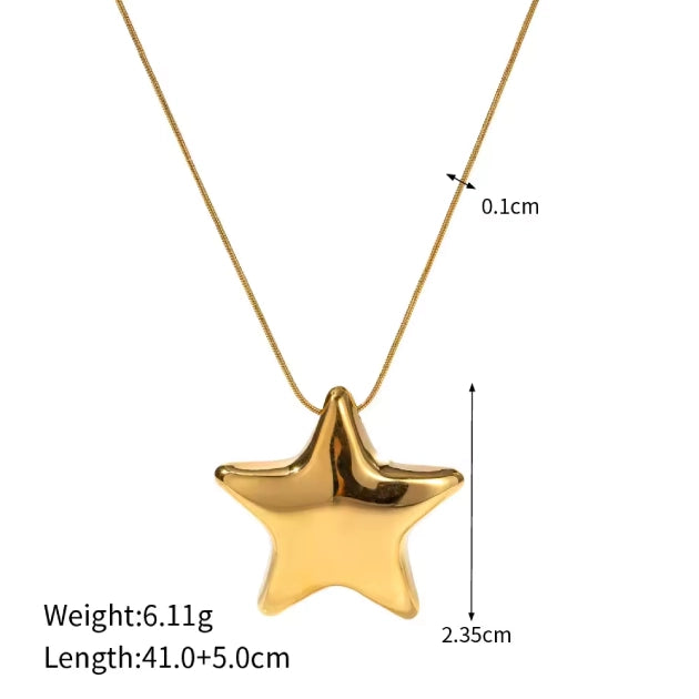 Stellar Star Charm and Chain