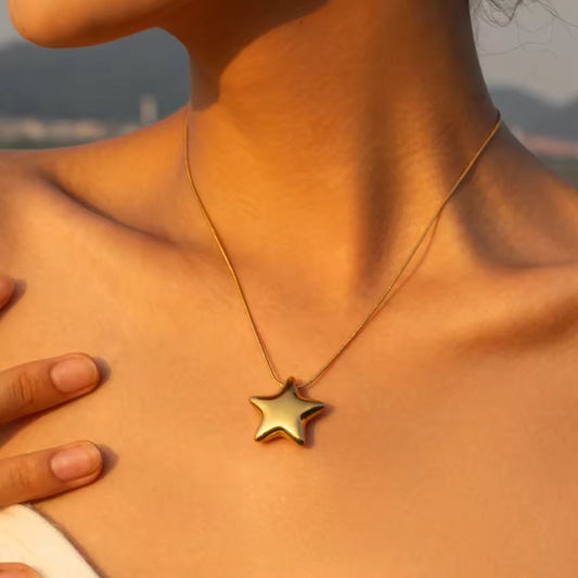 Stellar Star Charm and Chain