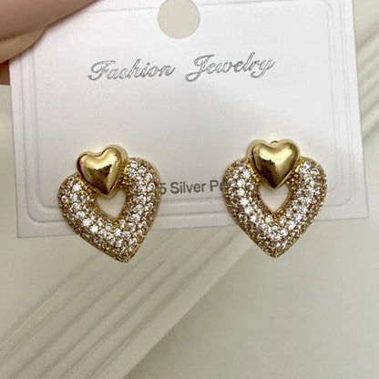 Minimalist Zircon Love Studs