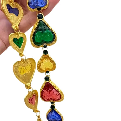 Multi Colour Resin Love Necklace
