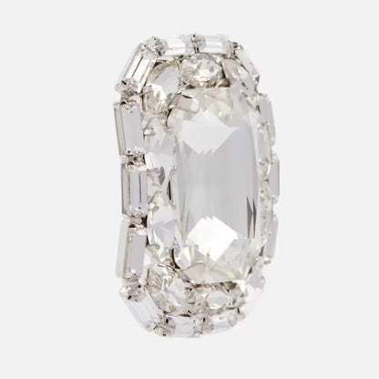 Oversized Crystal Square Studs