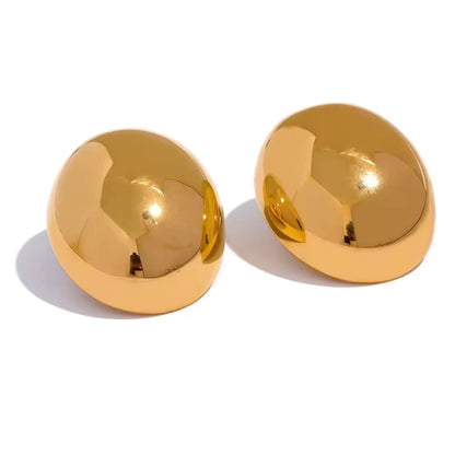 Luna Statement Oval Studs