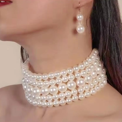 Pearl Choker Set