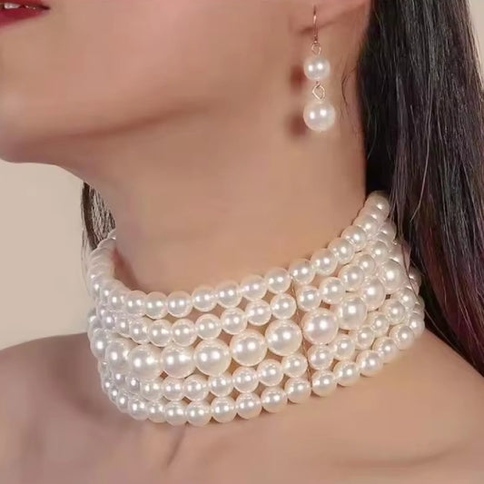 Pearl Choker Set