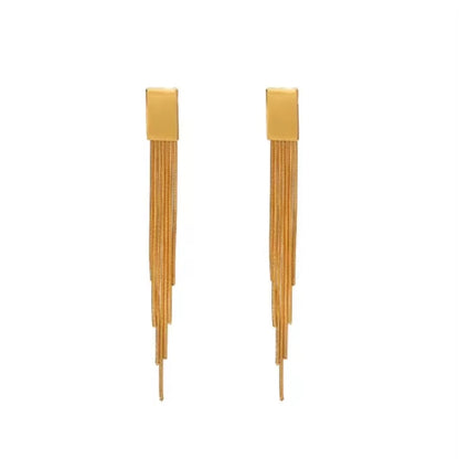 Cubic Tassel Earring