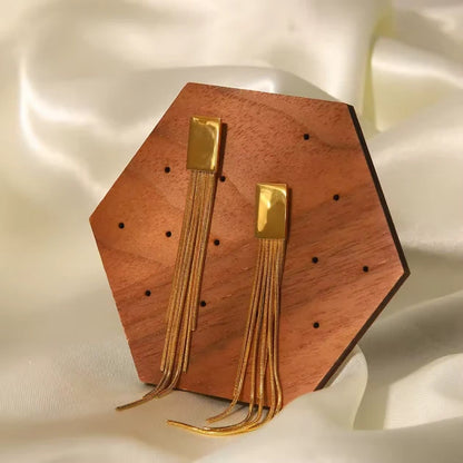 Cubic Tassel Earring