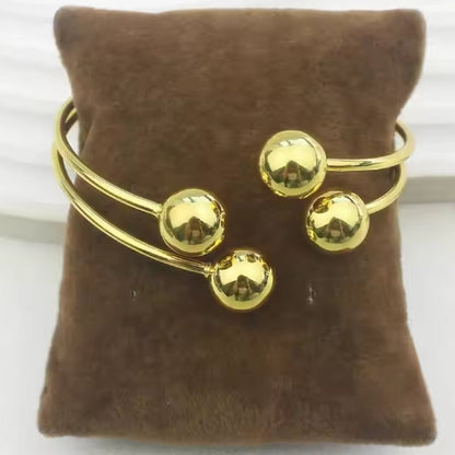 Quad Bead Cuff Bracelet