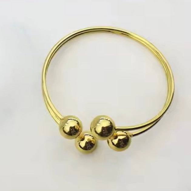 Quad Bead Cuff Bracelet