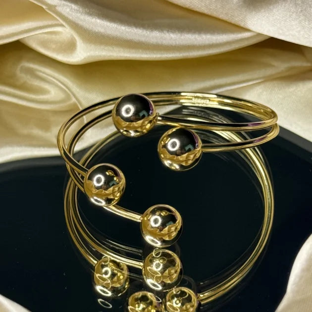 Quad Bead Cuff Bracelet