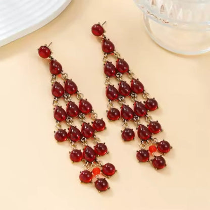 Multi Coloured Multi Layered Chandelier Earring