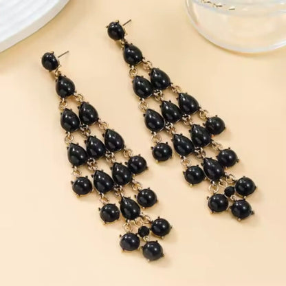 Multi Coloured Multi Layered Chandelier Earring