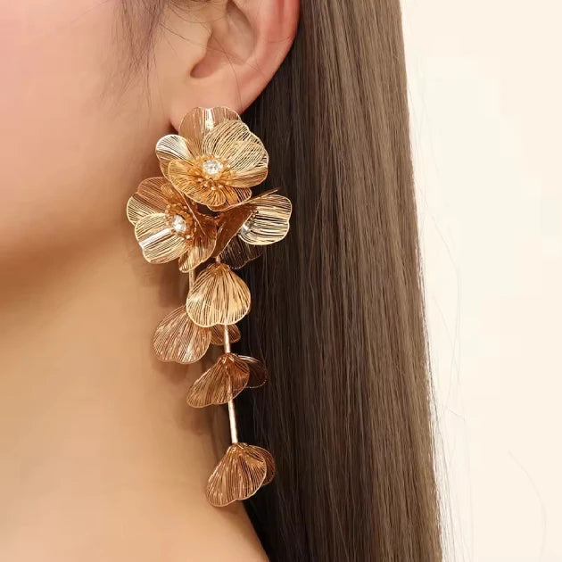 Luxe Blooming Statement Danglers