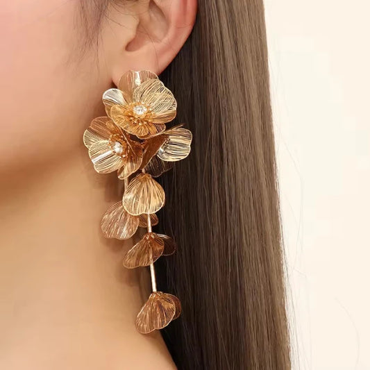 Luxe Blooming Statement Danglers