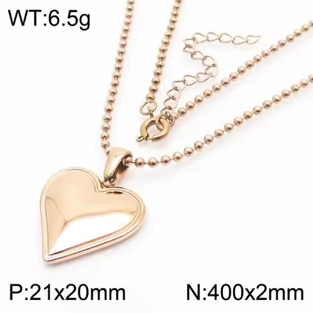 Rose Gold Heart Set