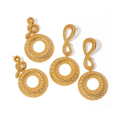 Serpentine Drop Earrings