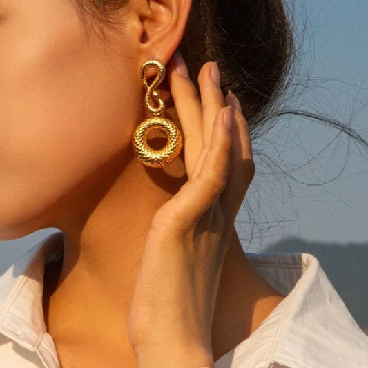 Serpentine Drop Earrings
