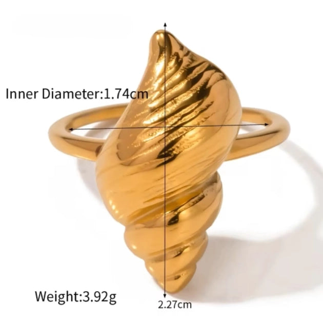 Shankh Statement Ring
