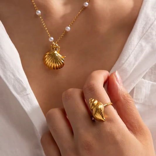 Shankh Statement Ring