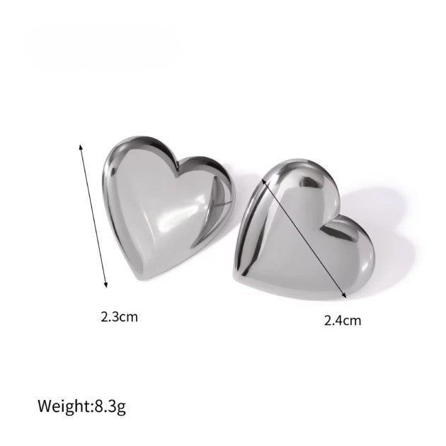 Sweet Little Heart Studs
