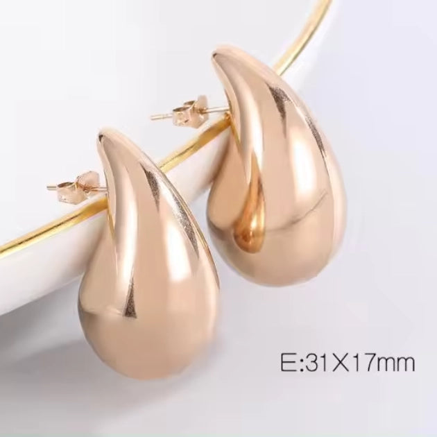 Small Tear Drop Studs