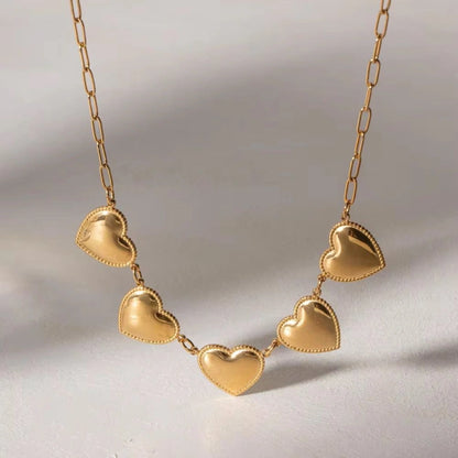 Smooth Little Hearts Jewellery Set