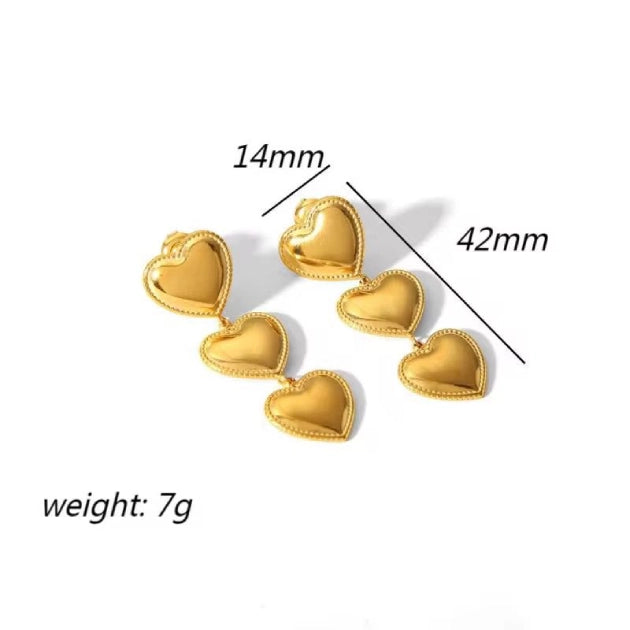 Smooth Little Hearts Jewellery Set