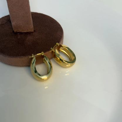 Solid Celeb Style Small Hoops