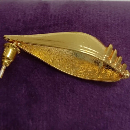 Sacred Shankh Studs - The Echo of Strength
