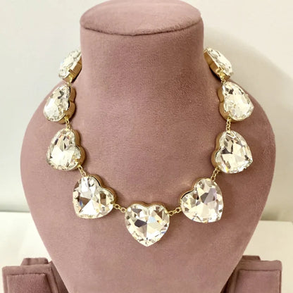 Statement Crystal Love Necklace